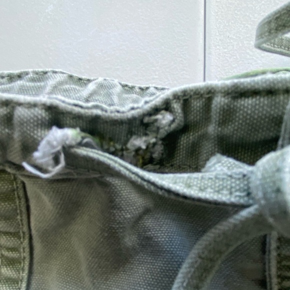 Vintage Gramicci Climbing Pants Large Green Tie Waist Hiking Y2K Gorpcore USA - Picture 10 of 13